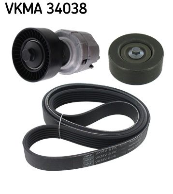 SKF VERTEVO VKMA 34038 V-ribbed belt set