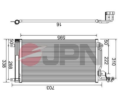 JPN 60C9144-JPN Condenser, air conditioning