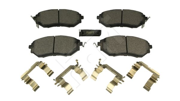 HART 261 183 Stabdžių trinkelių rinkinys, diskinis stabdys