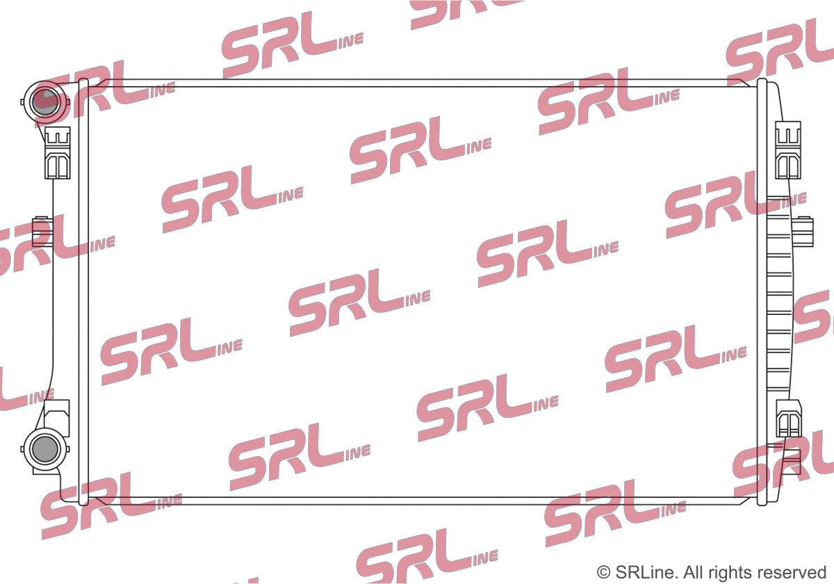 SRLINE 13C108-1 Radiator, engine cooling
