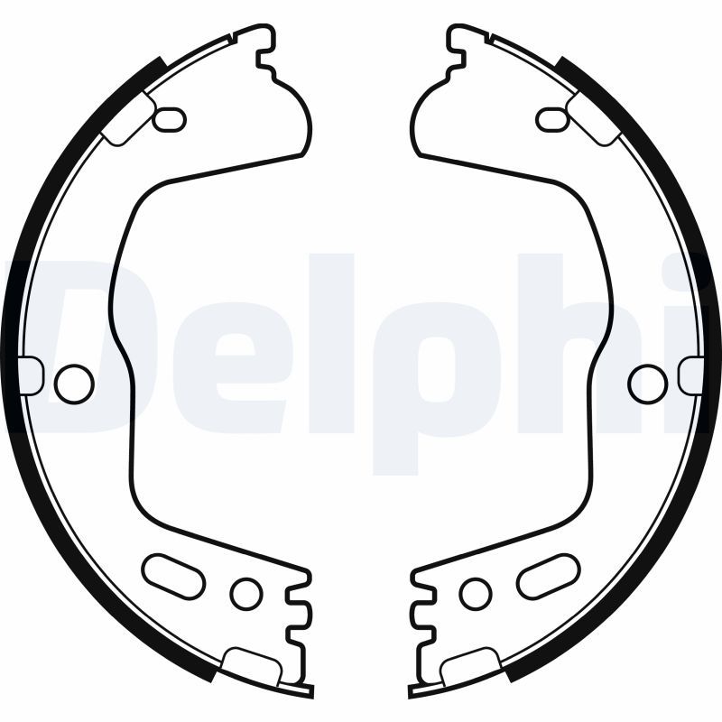 Brake Shoe Set, parking brake
