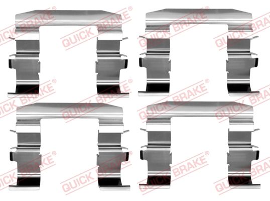 QUICK BRAKE 109-1664 Priedų komplektas, diskinių stabdžių trinkelės