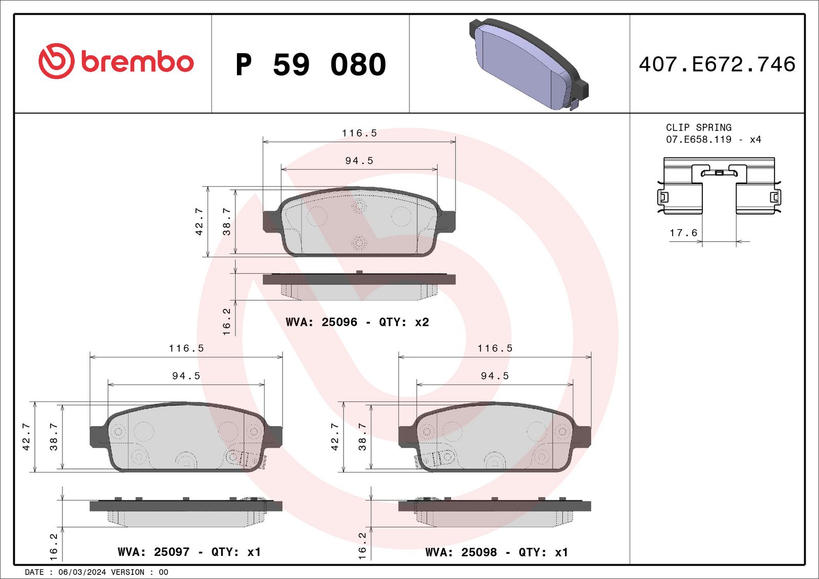 Brake Pad Set, disc brake-1