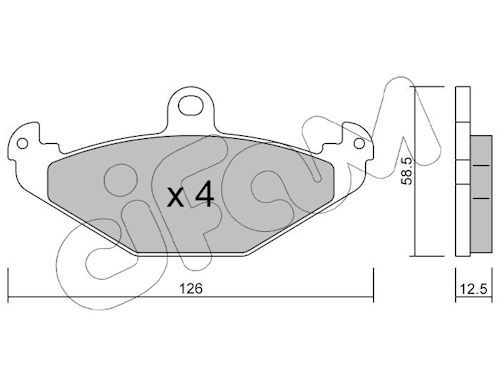 CIFAM 822-165-1 Brake pad set, disc brake