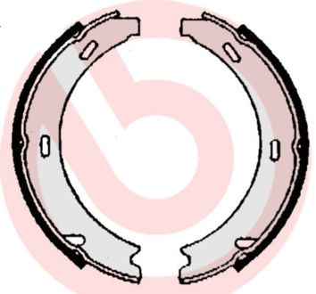 BREMBO S 50 508 Brake shoe set, parking brake