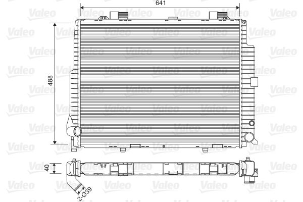 VALEO 734796 Radiator, engine cooling