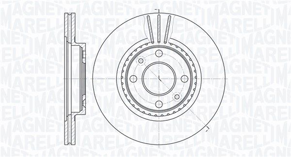MAGNETI MARELLI 361302040240 Brake disc