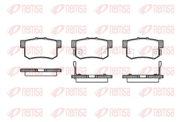 REMSA 0325.12 Brake pad set, disc brake