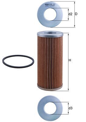 KNECHT OX 12D Oil filter