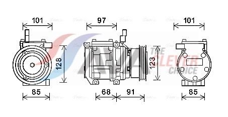 AVA CLEVER CHOICE KAAK208 Compressor, air conditioning