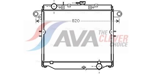AVA CLEVER CHOICE TOA2379 Radiator, engine cooling