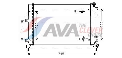 AVA CLEVER CHOICE VN2295 Low-temperature cooler, charge air cooler