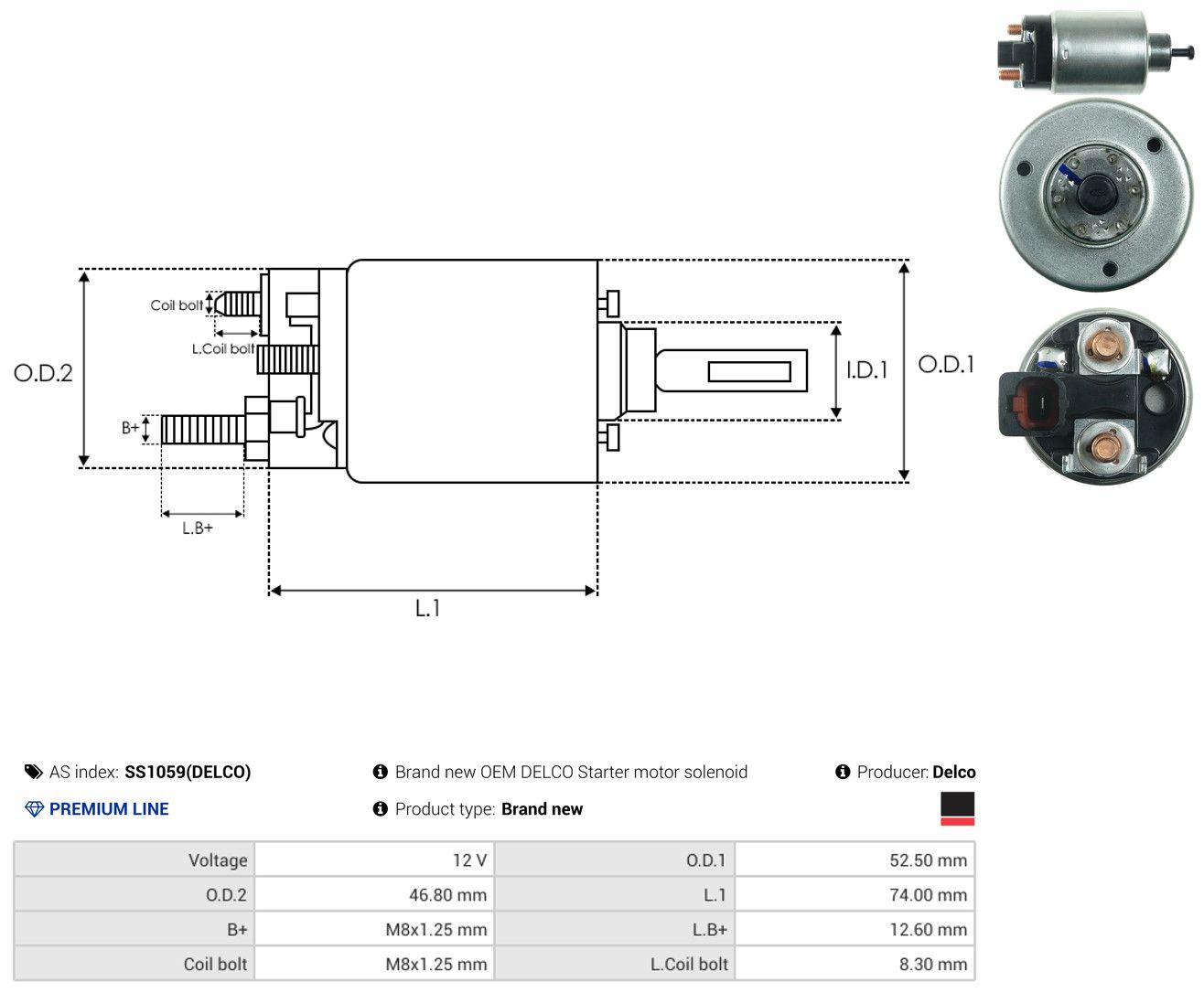 Solenoid Switch, starter-3