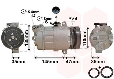 VAN WEZEL 0600K395 Compressor, air conditioning