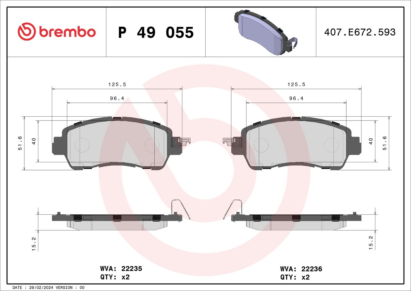 Brake Pad Set, disc brake-1