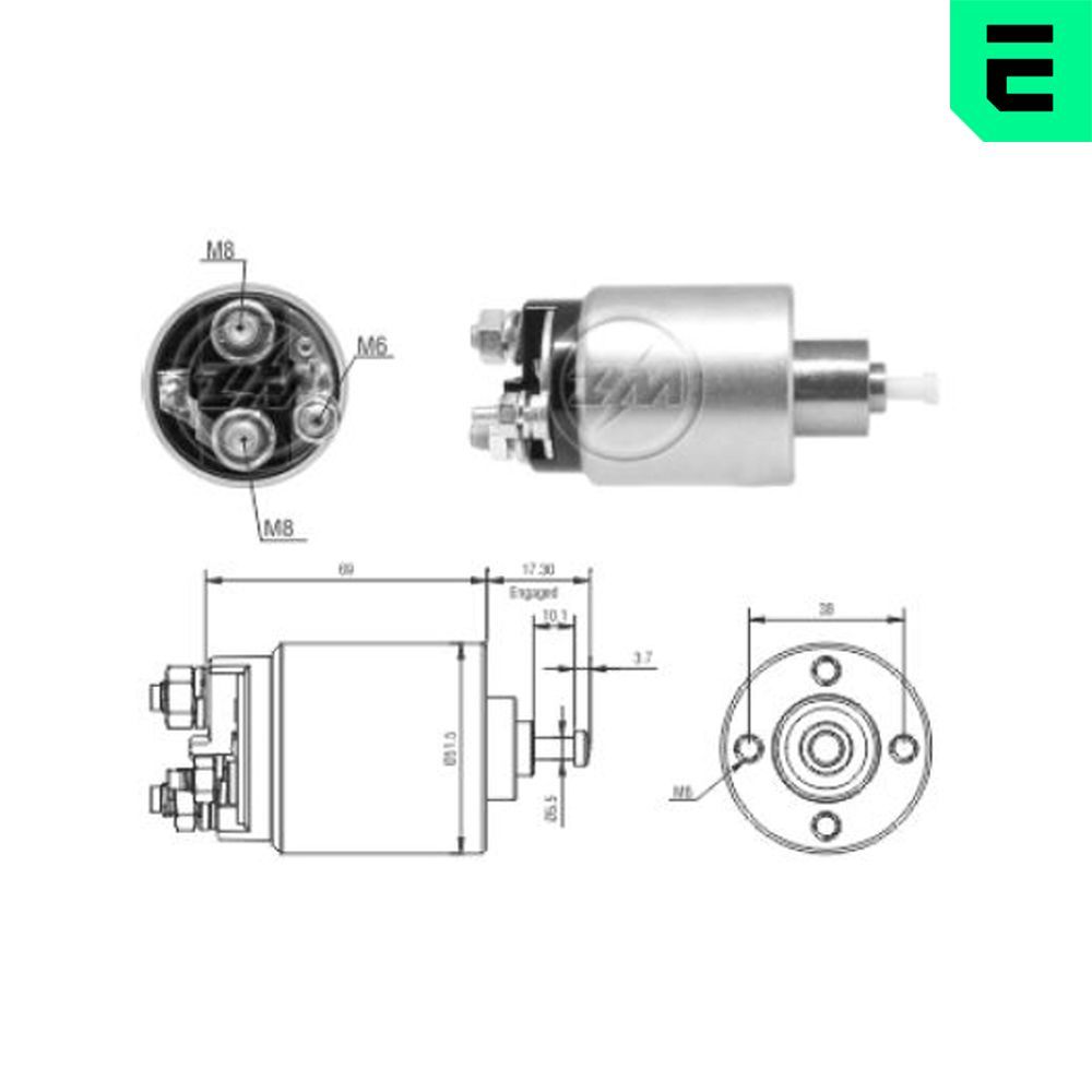 Solenoid Switch, starter