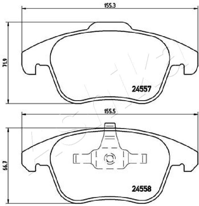 stabdžių trinkelių rinkinys, diskinis stabdys-1