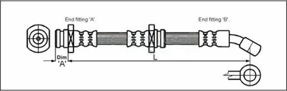 METZGER AUTOTEILE 4110073 Brake hose