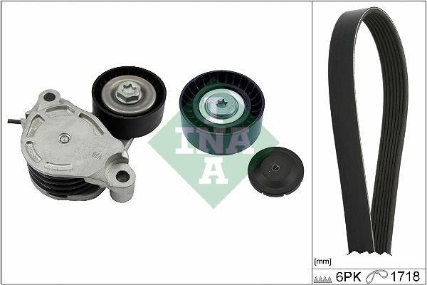 SCHAEFFLER INA 529 0516 10 V-ribbed belt set
