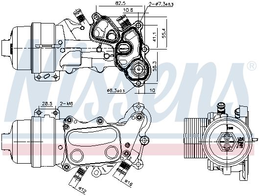 Oil Cooler, engine oil-5