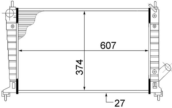 MAHLE CR 1511 000S Radiator, engine cooling