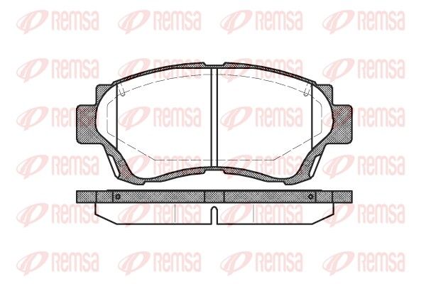 REMSA 0370.00 Brake pad set, disc brake