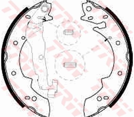 TRW GS8524 Brake shoe set