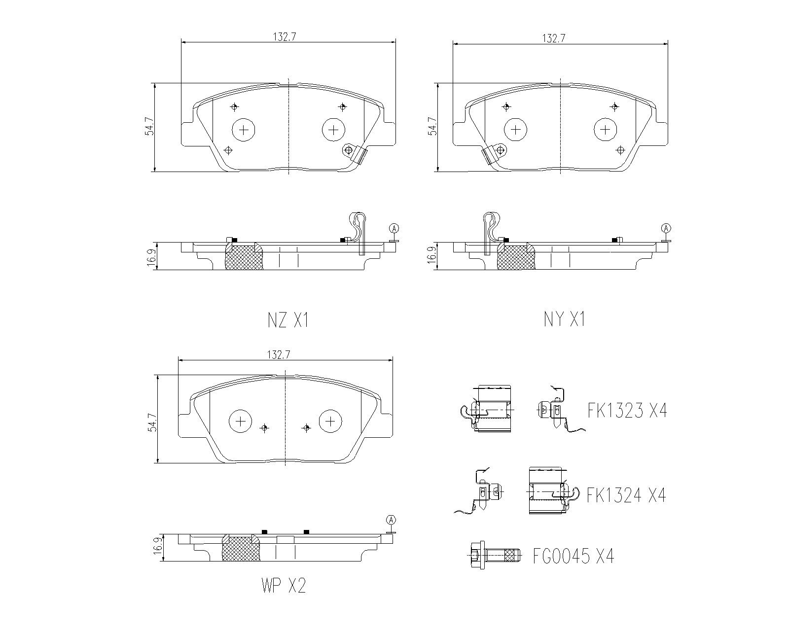 Brake Pad Set, disc brake-3