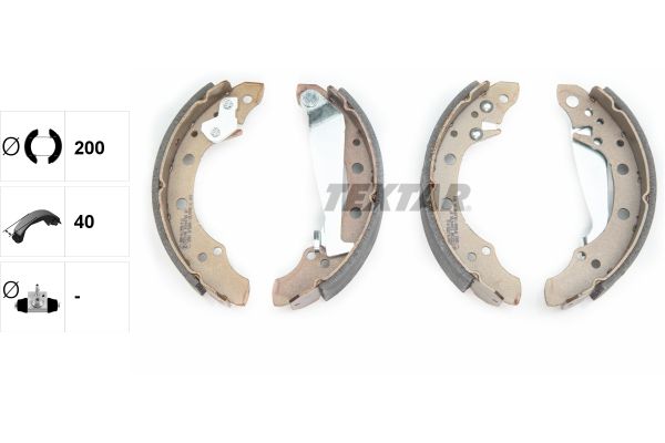 TEXTAR 91044700 Brake shoe set