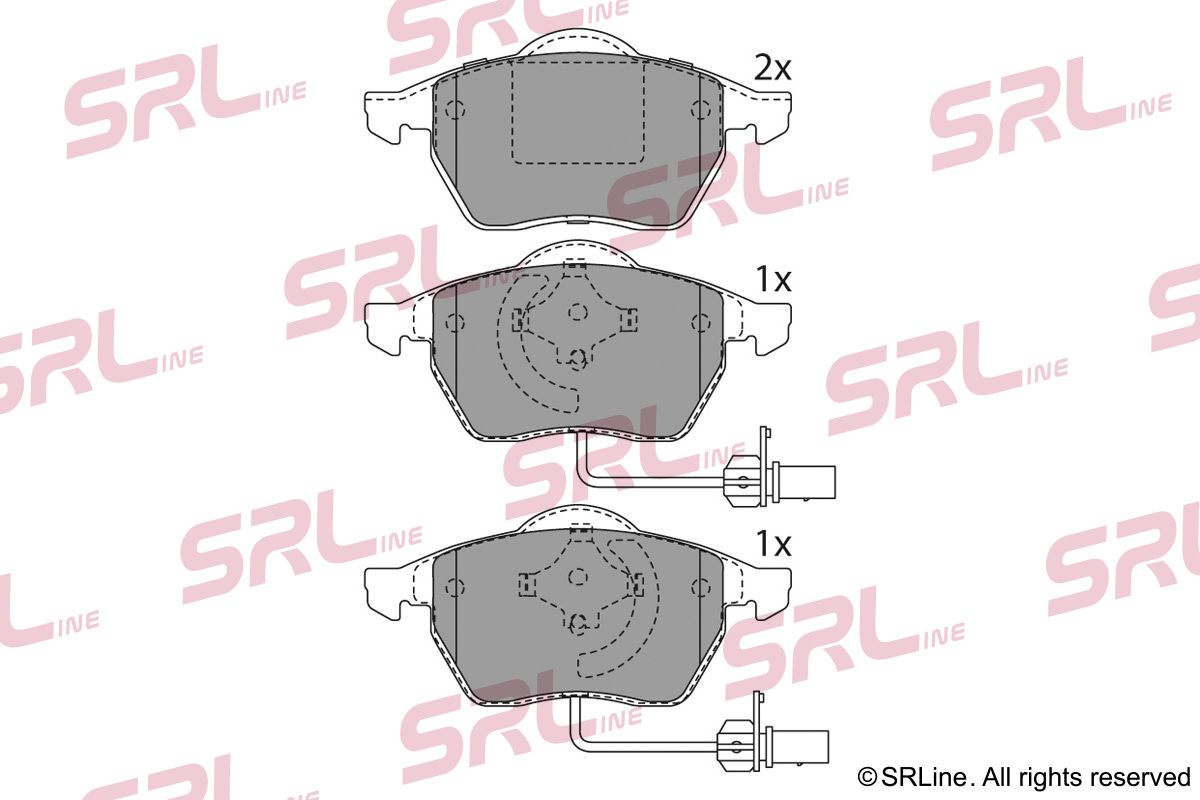 SRLINE S70-0289 Brake pad set, disc brake