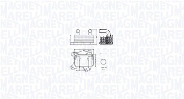 MAGNETI MARELLI 350300002000 Oil cooler, engine oil