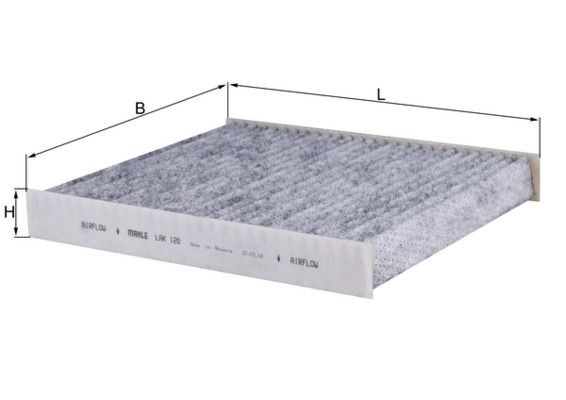 MAHLE LAK 120 Filtras, salono oras