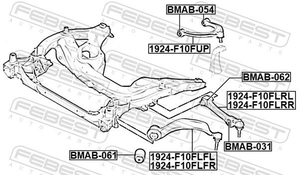Mounting, control/trailing arm-1