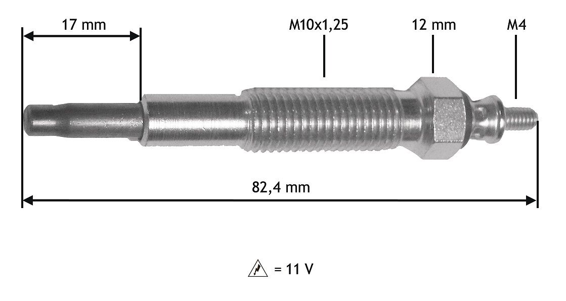 VALEO 345199 Glow plug