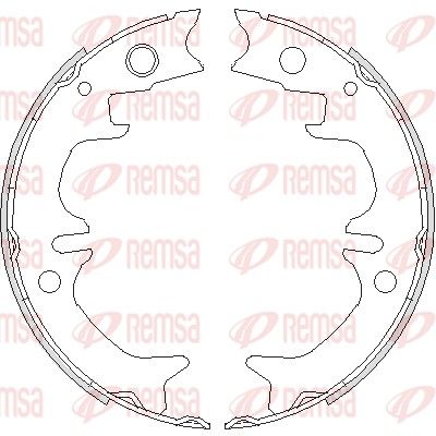 REMSA 4731.00 Brake shoe, parking brake
