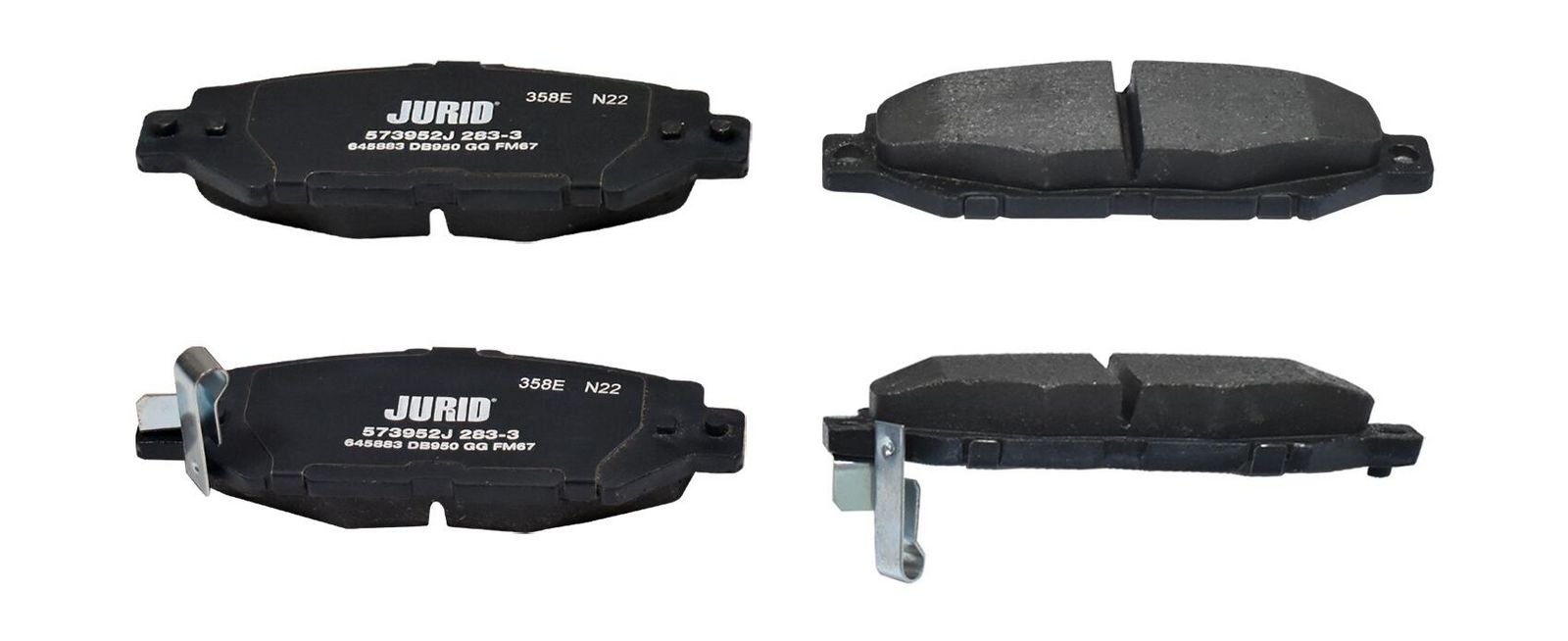JURID 573952J Brake pad set, disc brake