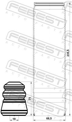 Dust Protection Kit, shock absorber-1