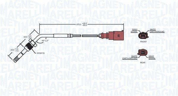 Sensor, exhaust gas temperature-1