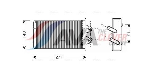 AVA CLEVER CHOICE FTA6186 Heat exchanger, interior heating