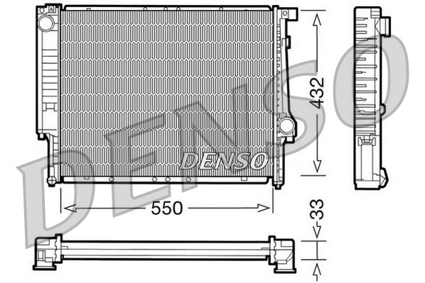 DENSO DRM05041 Radiator, engine cooling