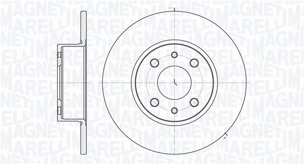 MAGNETI MARELLI 361302040187 Brake disc