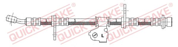 QUICK BRAKE 58.925 Brake hose