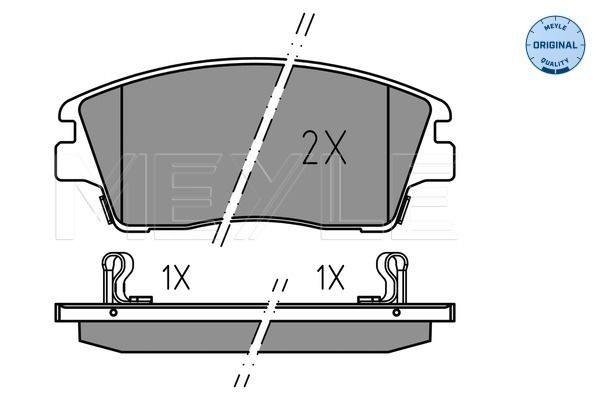 MEYLE 025 223 2917 Brake pad set, disc brake