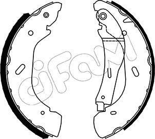 CIFAM 153-134 Brake shoe set