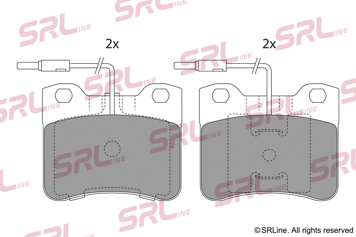 SRLINE S70-0134 Brake pad set, disc brake