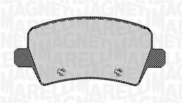 MAGNETI MARELLI 363916060264 Brake pad set, disc brake