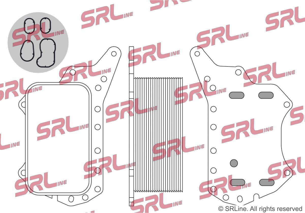 SRLINE 60N2L8-1 Oil cooler, engine oil