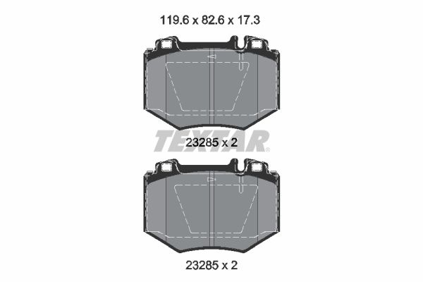 TEXTAR 2328501 Brake pad set, disc brake