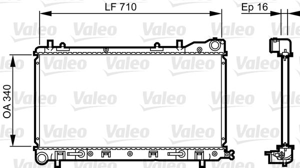 VALEO 734405 Radiator, engine cooling