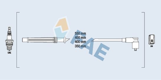 FAE 85991 Ignition cable kit